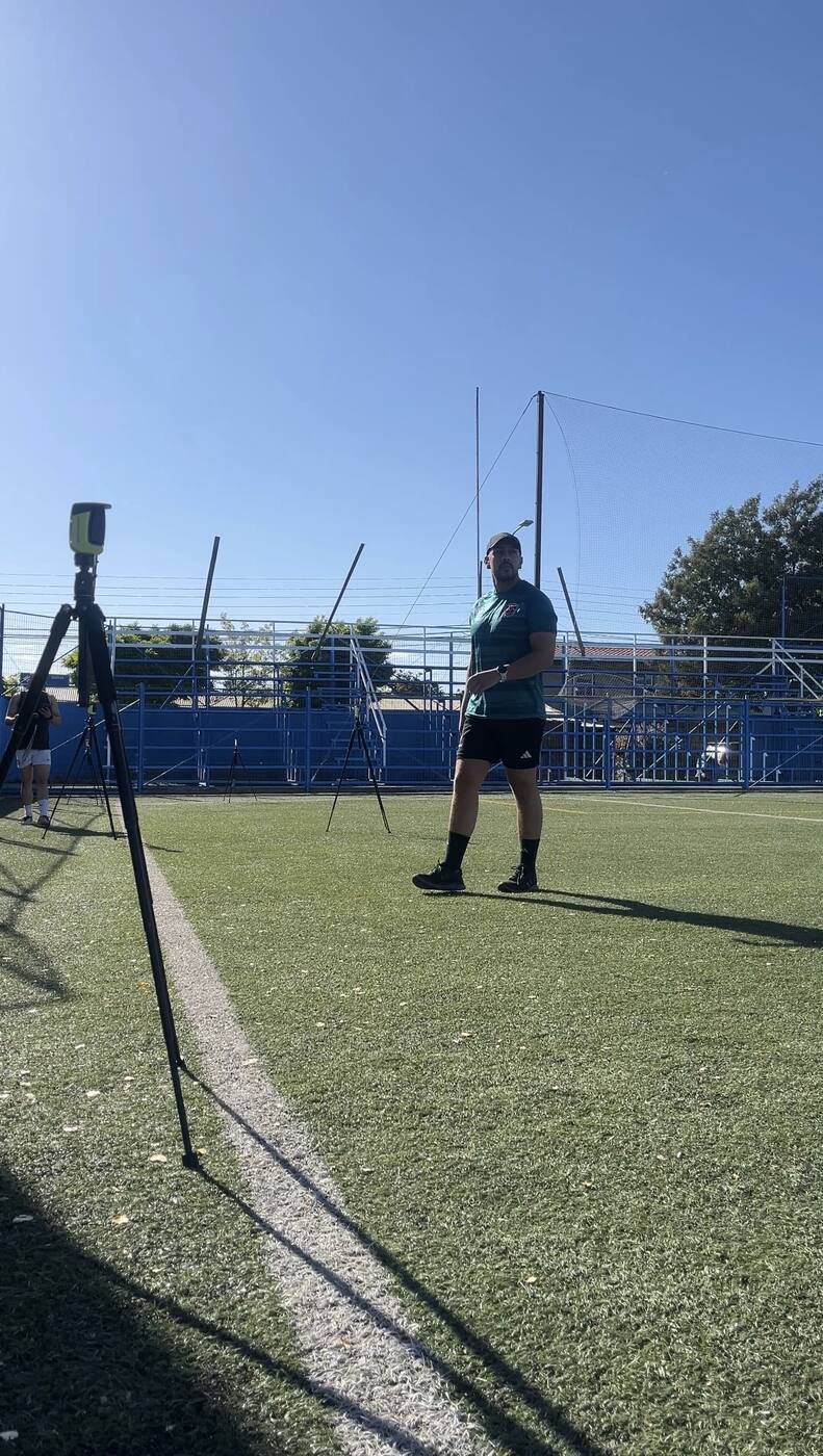 Fabián Zapata en evaluación de campo